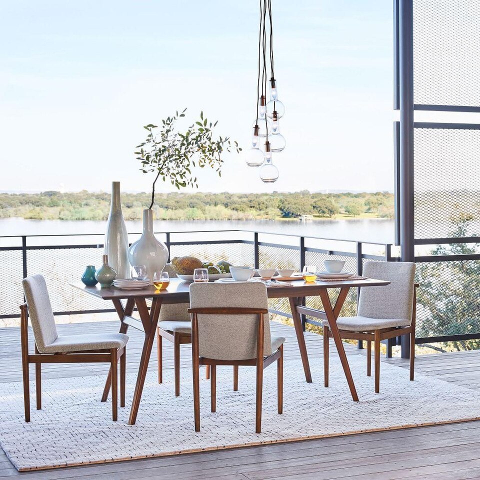 Mid-Century Expandable Dining Table - Walnut | west elm United Kingdom
